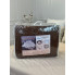 Одеяло двуспальное открытое двустороннее из овечьей шерсти Arda Pure Wool 21446 175х215 см шоколадное