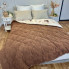 Одеяло двуспальное открытое двустороннее из овечьей шерсти Arda Pure Wool 21446 175х215 см шоколадное