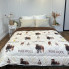 Одеяло двуспальное открытое двустороннее из овечьей шерсти Arda Pure Wool 21446 175х215 см шоколадное