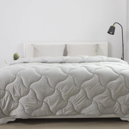 Одеяло двуспальное ТЕП VELOUR 1-04871_34484 180х210 см светло-серое