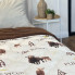 Одеяло двуспальное открытое двустороннее из овечьей шерсти Arda Pure Wool 21446 175х215 см шоколадное