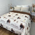 Одеяло двуспальное открытое двустороннее из овечьей шерсти Arda Pure Wool 21446 175х215 см шоколадное
