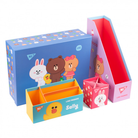 Органайзер настольный YES Line Friends 450104 4 предмета