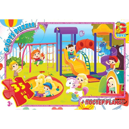 Пазлы G-Toys Учимся с удовольствием GF10 35 деталей