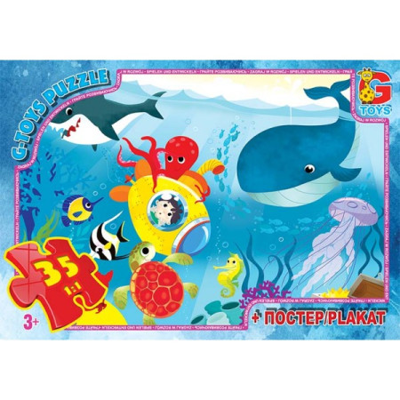 Пазлы G-Toys Учимся с удовольствием GF02 35 деталей