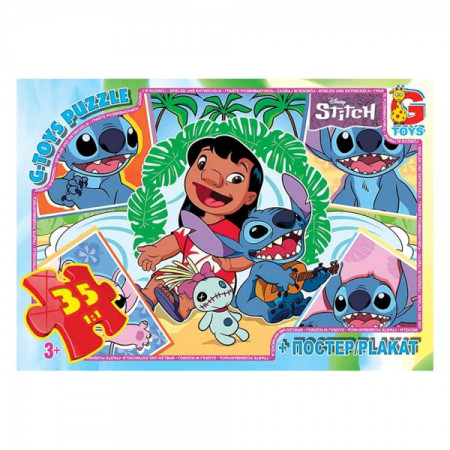 Пазлы G-Toys Stitch SC611 35 деталей