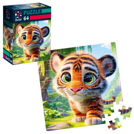 Пазлы Vladi Toys Милый тигренок DT1234-15 64 детали