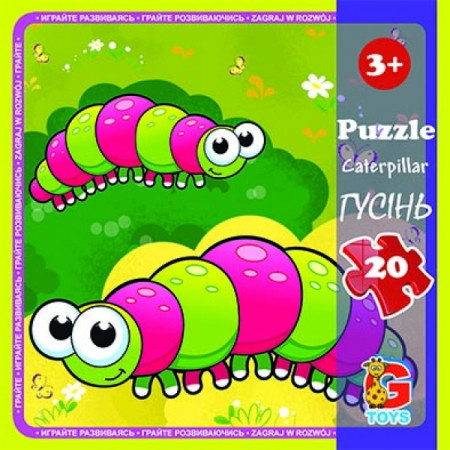 Пазлы G-Toys Насекомые LI06 20 деталей