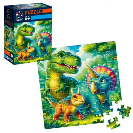 Пазлы Vladi Toys Доисторические друзья DT1234-08 64 детали