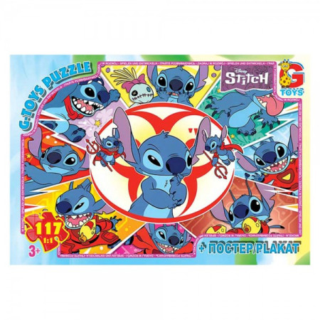 Пазлы G-Toys Stitch SC617 117 деталей