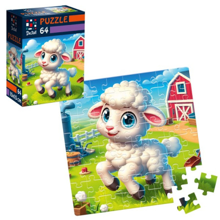 Пазлы Vladi Toys Спрытная овечка DT1234-22 64 детали