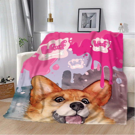 Плед 3D Корги 10614 160х200 см
