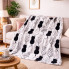 Плед флисовый Love You Черные и белые котики ly9102set2 150х200 см 2 шт