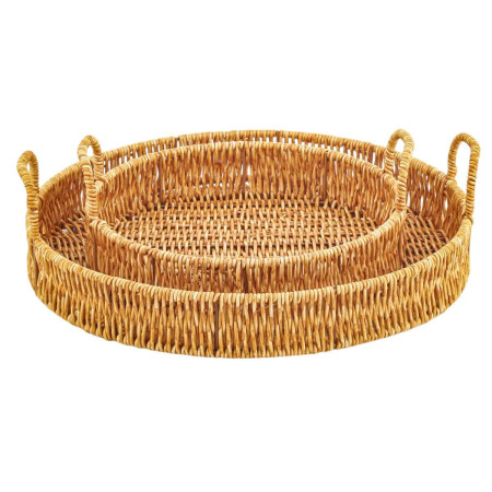 Поднос круглый Vittora Provence VT-T-0010 25х5 см бежевый
