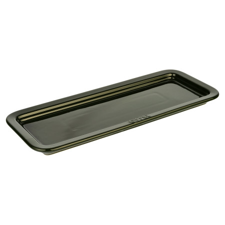 Поднос прямоугольный Gipfel Majolica GP-3922 36х14 см темно-зеленый