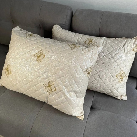 Подушка стеганая из натуральной овчины Leri Max Pure Wool 21509 70х50 см бежевая