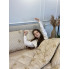 Подушка стеганая из эко овчины Leri Max Pure Wool 21508 70х50 см бежевая