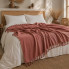 Покрывало-плед с бахромой евро Love You Полоска ly2314 200х230 см терракотовое