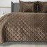 Покрывало евро ТЕП Velour Ромб круглый 4-00518_33945 240х260 см кофейное