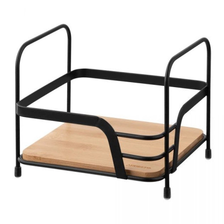 Полка в ванную 1-ярусная Ardesto Minimalism ARHK4501BB 16х15.5х13.5 см черная