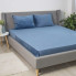 Простынь на резинке двуспальное ТЕП VELOUR 2-04756_33919 160х200 см темно-синяя