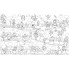 Обои-раскраски Долина сердечек 60*100 C-100009