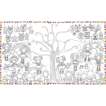 Обои-раскраски Lalaloopsy 60*100 C-100034