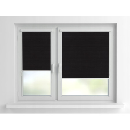 Рулонная штора Rolets Лён 2-2136-850 85x170 см закрытого типа Черная