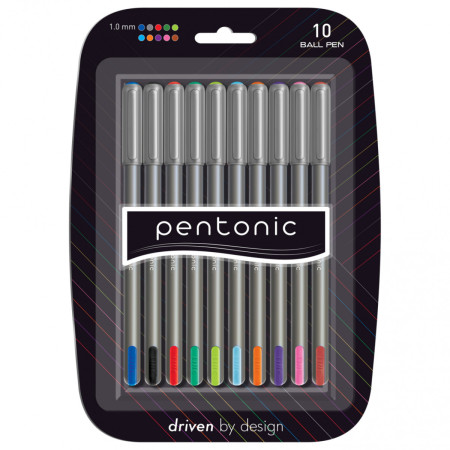 Набор шариковых цветных ручек Pentonic 412199 10 шт