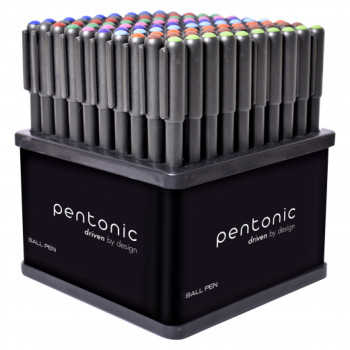 Набор шариковых ручек Pentonic 412195 100 шт/уп разные цвета