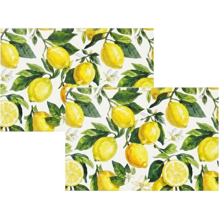 Набор сервировочных салфеток Ardesto Sicilian lemons ART15LM 30х45 см 2 шт