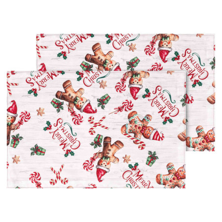 Набор сервировочных салфеток Ardesto Christmas Gingerbread ART15HG 30х45 см 2 шт