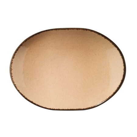 Блюдо овальное Colorx Kutahya Pearl CXOFD-36-KY-730-P-04 36 см песочное