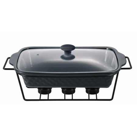 Мармит керамический Kamille KM-6420 30 см 1.1 л черный