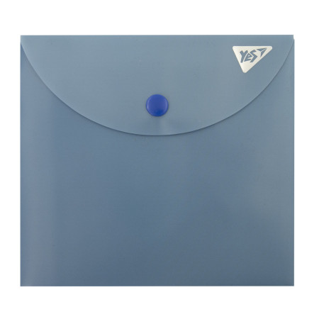Папка-конверт на кнопке B6 YES Fusion blue 492329 15х14 см