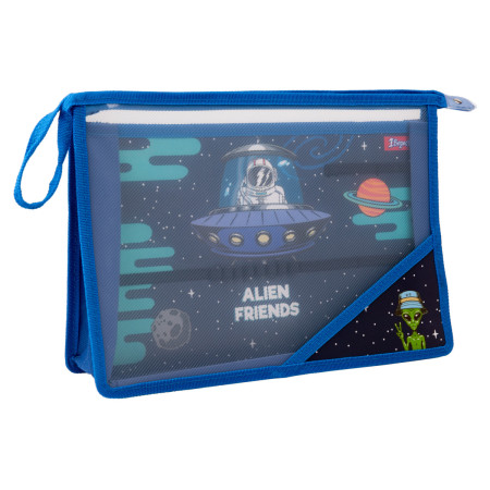 Папка-органайзер на молнии A4 1 Вересня Space 492198 33х23х2,5 см