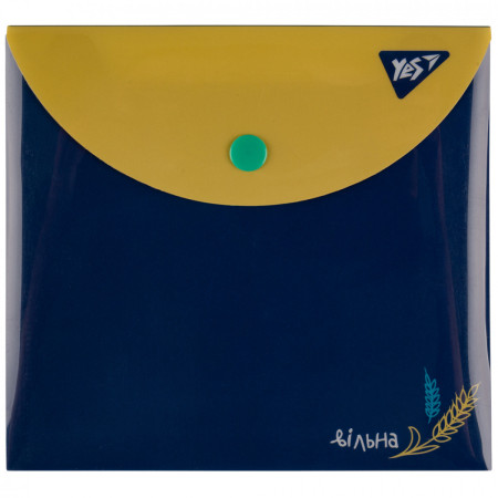 Папка-конверт на кнопке B6 YES Ukraine 492274 15х14 см