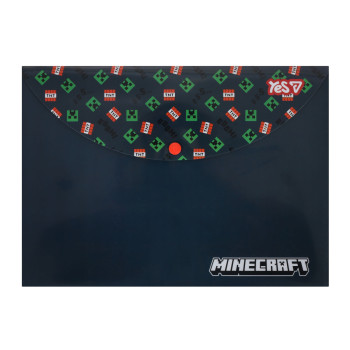 Папка-конверт на кнопке А4 YES Minecraft TNT 492335 33х24 см