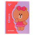 Папка-органайзер с клапаном на липучке A4 YES Line Friends Choco 492110