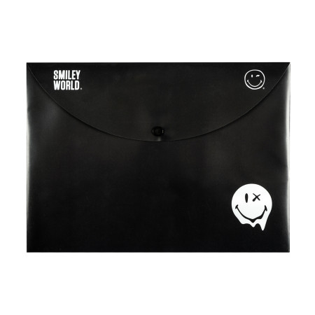 Папка-конверт на кнопке А4 YES Smiley World 492442 33х24 см