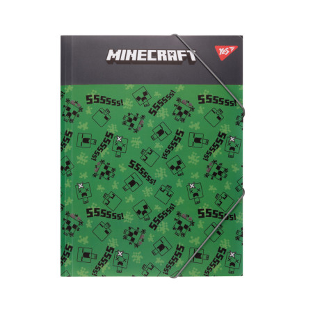 Папка на резинке A4 YES Minecraft Creepers 492214