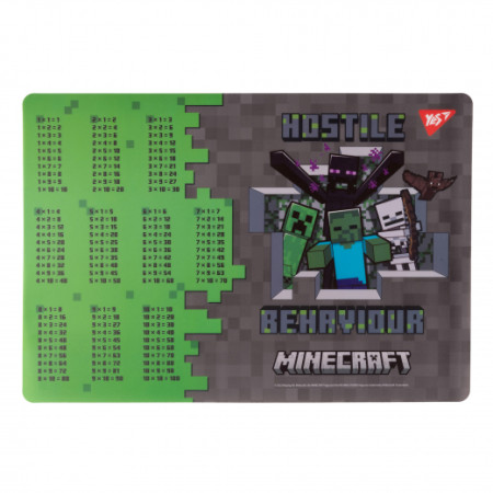 Подкладка для стола с подсказками А3 YES Minecraft Heroes 492249