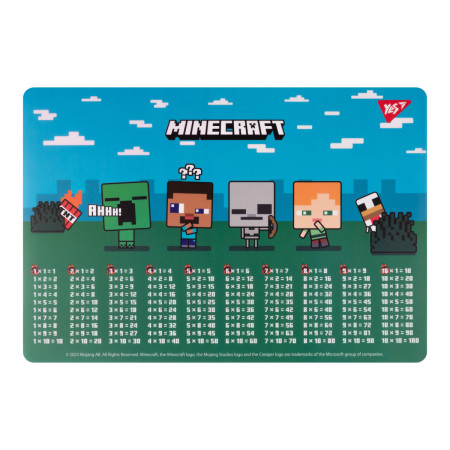Подкладка для стола с подсказками А3 YES Minecraft 492261