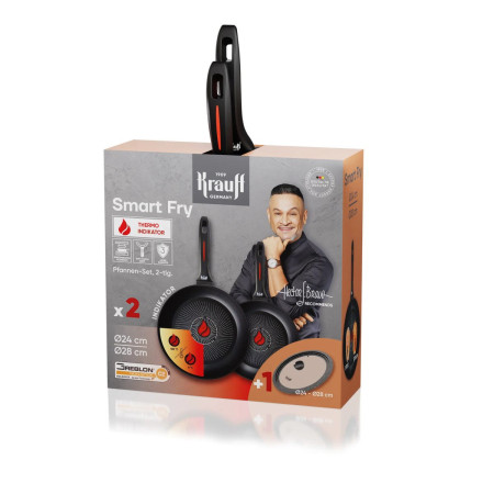 Набор сковородок Krauff Smart Fry 25-45-221 2 предмета черный