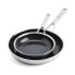 Набор сковородок KitchenAid MSS СС006065-001 2 предмета серебристый