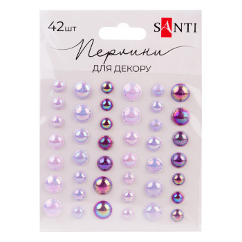 Набор страз Santi Beads 743006 42 шт лиловый