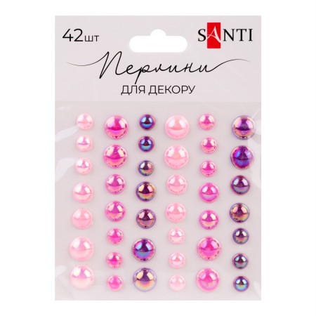 Набор страз Santi Beads 743007 42 шт сиреневый