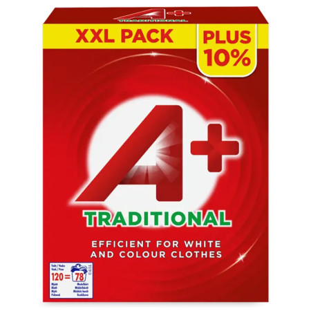 Порошок для стирки белых и цветных вещей A+ Traditional 8435495811756 5.076 кг