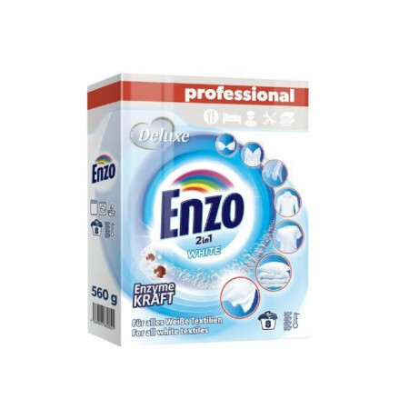 Порошок для стирки Deluxe Enzo Professional white 4260504880621 560 г