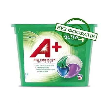 Капсулы для стирки А+ Optimal 4 в 1 8435495836452 38 шт